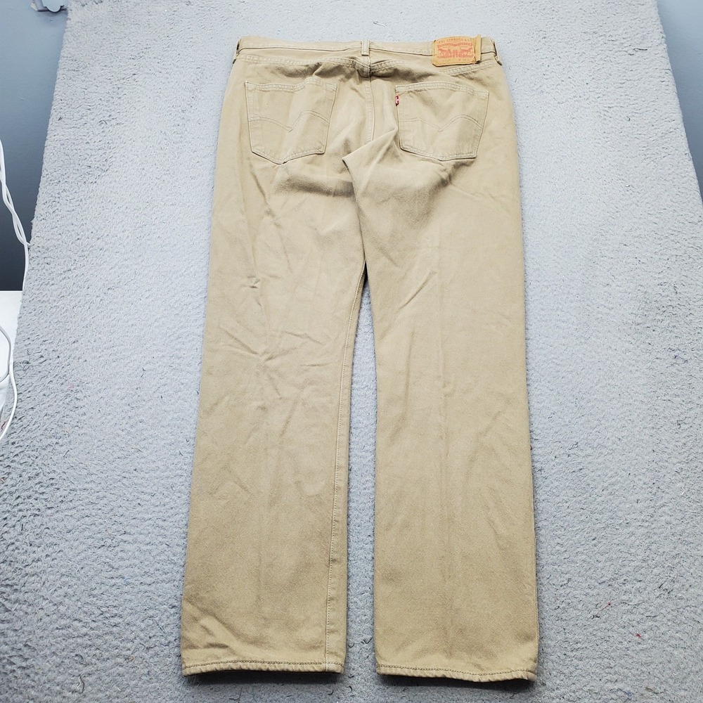 Levi's 501 Jeans Mens 34x30 Brown Denim Red Tab Streetwear 5-Pocket Straight Leg - Picture 2 of 12